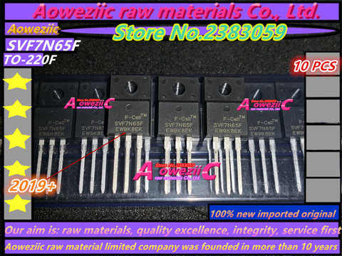 Aoweziic 100%new imported original SVF7N65F 7A 650V SMK830FC SMK830 4.5A 500V KHB9D0N50F1 9D0N50F1 9A 500V   TO-220F  transistor ► Photo 1/6