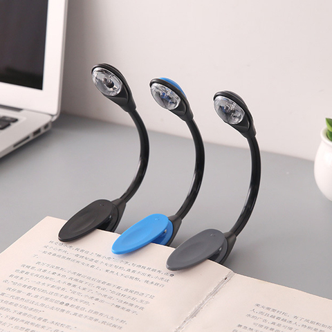 Portable Travel Book Reading Light LED Book Lamp Clip On Bendable Flexible Clamp LED Reading Light for Home ► Photo 1/6