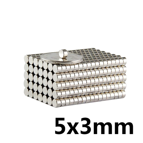 20/50/100/200/300pcs 5x3 mm Small Round Powerful Magnet 5mmx3mm Sheet Neodymium Magnet 5x3mm Permanent NdFeB Strong Magnets 5*3 ► Photo 1/3