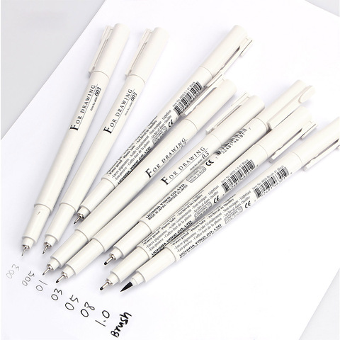 Sketch Liner/brush 0.03mm/0.05mm/0.1mm/0.3/0.5/0.8/1.0mm Water Resistant Gundam Drawing Pen Design/comic Painting Supplies  ► Photo 1/1