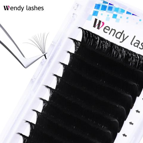 Easy Fanning Volume Mega Eyelashes Extension Auto Flowering Rapid blooming fans lashes Fast Delivery ► Photo 1/6
