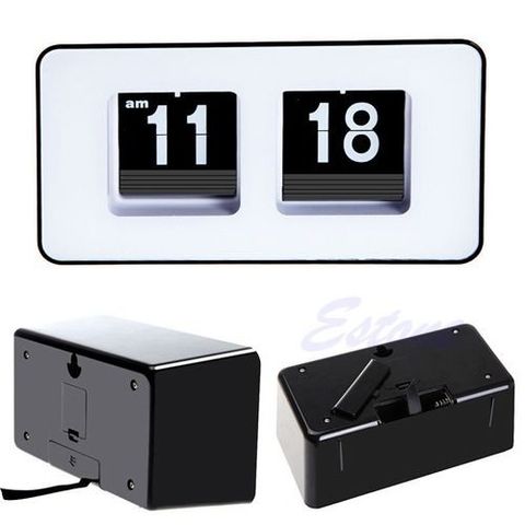 big sale  Retro Flip Classic Stylish Desk Auto Modern Wall Clock ► Photo 1/5