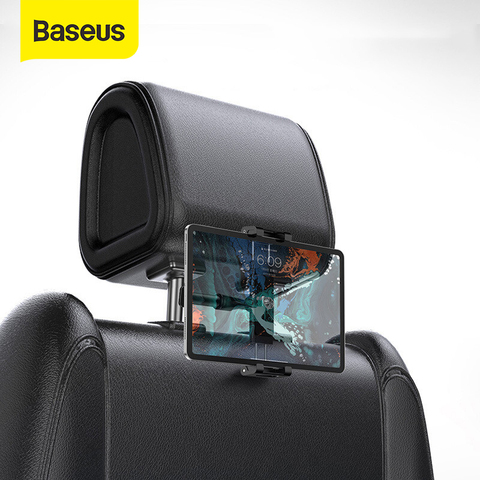 Baseus Car Back Seat Headrest Mount Holder For iPad 4.7-12.9 inch 360 Rotation Universal Tablet PC Auto Car Phone Holder Stand ► Photo 1/6