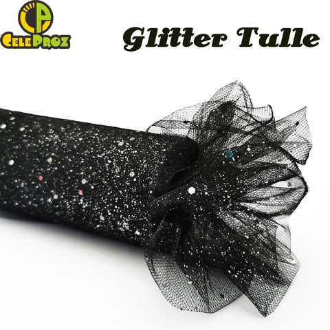 15cm 25Yards Glitter Tulle Roll Sparkly Glitter Sequin Tulle Mesh DIY Party Crafts Tutu Skirt Wedding Birthday Party Supplies ► Photo 1/6