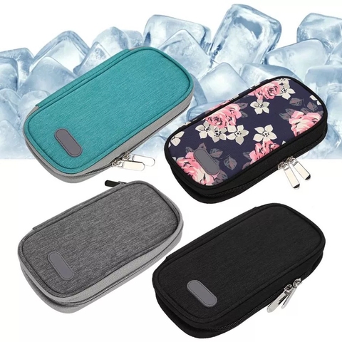 Portable Oxford Cloth Insulin Glaciated Cold Storage Bag Medicine Travel Pocket Cooler Bag Pack Drug Freezer for Diabetes People ► Photo 1/6