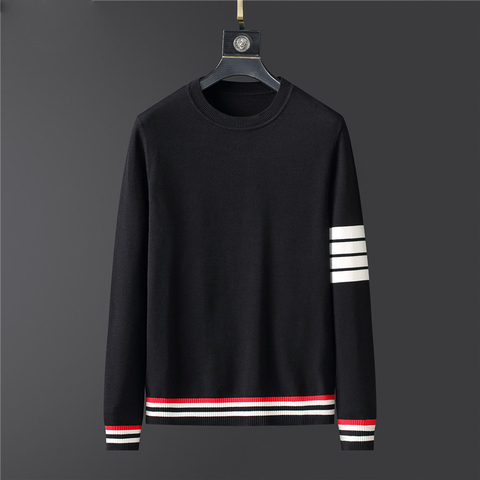 2022 new Winter Thickness Pullover Men O-neck Solid Long Sleeve Warm Slim Sweaters Men's Sweater Pull Male Clothing Cotton Wool ► Photo 1/6