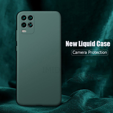 For Xiaomi Mi 10 Lite Case New Liquid Silicone Soft Matte Camera Protection Cover For Xiaomi Mi 10 Youth Mi10Lite 5G Phone Case ► Photo 1/6