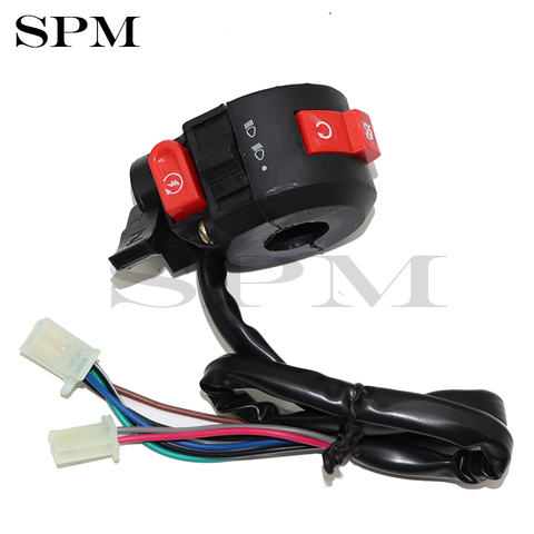 3 Function 7 Wires Left Switch for 50/70/90/110/125cc ATV Quad 4 Wheeler ► Photo 1/6