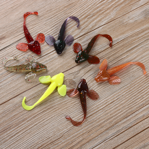 6 PCs/Set Artificial Silicone Fishing Bait Soft Lure Maggots bait 8cm 4.6g Fishing Tackle Bait Fishing Accessories ► Photo 1/6