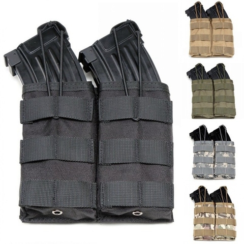 Molle System Double Open Top M4 Magazine Pouch Airsoft Tactical AK AR M4 AR15 Rifle Pistol Single Triple Magazine Pouch ► Photo 1/6