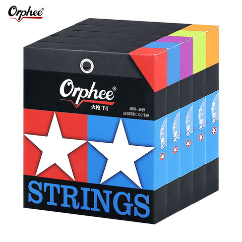 Orphee 6 Pieces/set  Acoustic Guitar Strings NEW Fire Lock Series Nano Double-Coated Anti Rust High Level Guitar Strings ► Photo 1/6