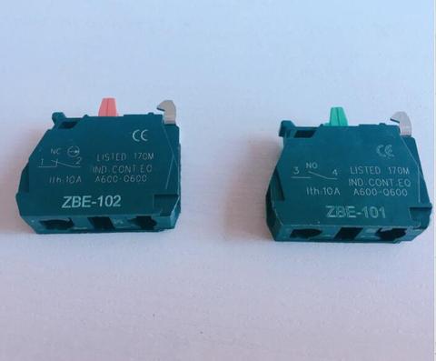 10pcs TELEMECANIQUE ZBE-101 NO ZBE-102 NC Contact Block Replaces TELE 10A 400V ► Photo 1/2