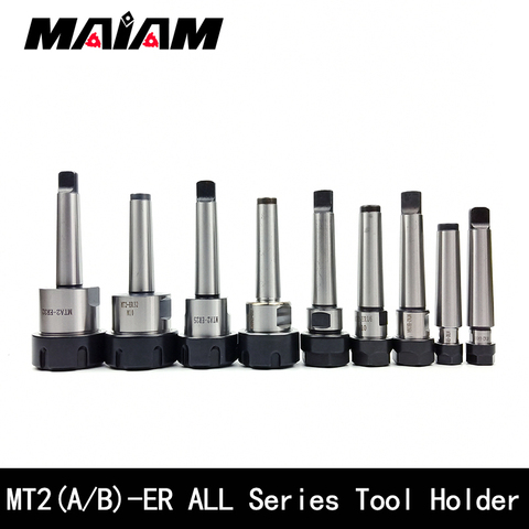 mta2 mtb2 er11 er16 er20 er25 er32 cnc tool holder morse mt2 tool holder rear pull flat tail center tool holder er collet chuck ► Photo 1/6