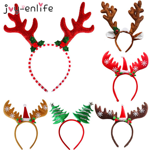 Christmas Headband Reindeer Xmas Tree Headwear Hair Band Decorations Children Christmas Costume Party New Year Navidad 2022 gift ► Photo 1/6