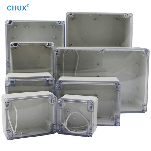 Waterproof Plastic Junction Box transparent cover Enclosure Electronic Instrument Housing Case Electrical Project Outdoor Boxes ► Photo 1/6