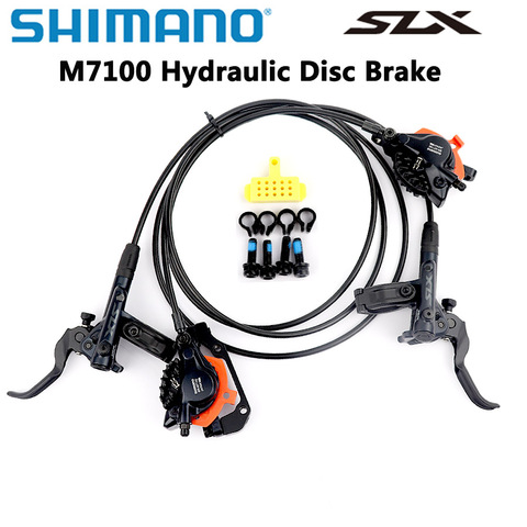 Shimano DEORE SLX M7100 M7120 Brake Mountain Bike Hydraulic Disc Brake MTB BR BL M7100 M7120 900MM 1600MM Left & Right MTB Parts ► Photo 1/5