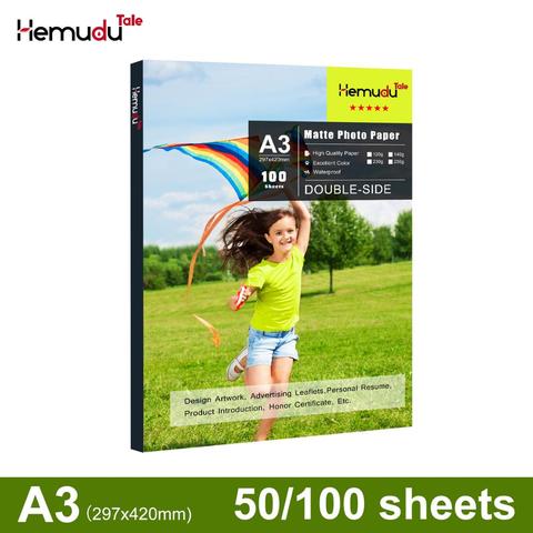 Double Side Matte Photo Paper A3 Inkjet Printing Waterproof For Inkjet Printer Photographer imaging printing paper ► Photo 1/5