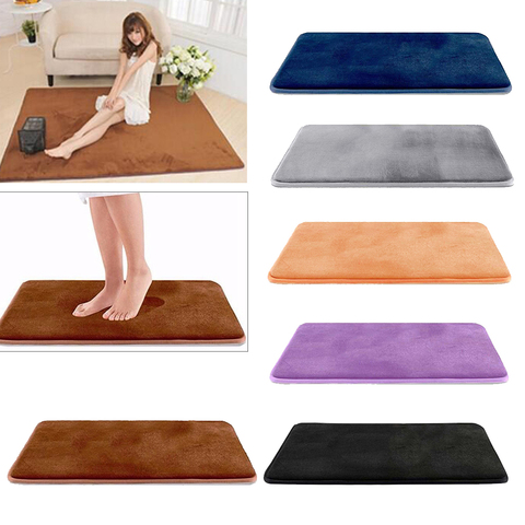 Memory Foam Bath Mat Non Slip Absorbent Mat  Vevelt Bath Mat  Black 50x80cm ► Photo 1/1