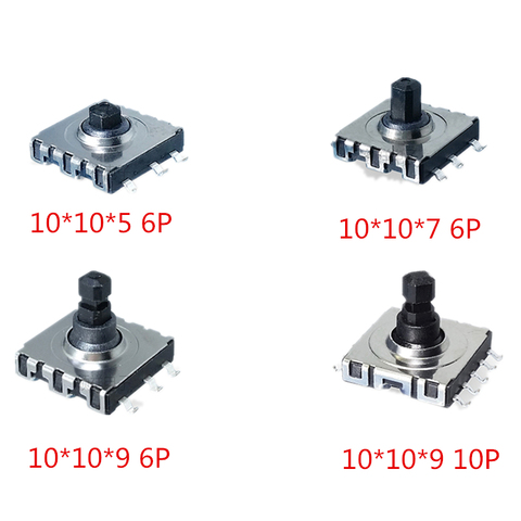 10*10* 5/7/9 SMD 5 Five Way Switch 10x10x 5 7 9 mm Multi-Function Multi Direction Switch Touch Reset Button 6p 10p ► Photo 1/1