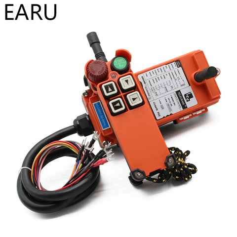 12V 24V 110V 220V 380V Channel Industrial Wireless Radio Remote Controller Switch Crane Hoist 1 Receiver+ 1 Transmitter F21-4S ► Photo 1/6