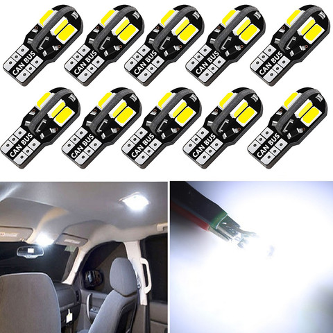 10 Pcs T10 Led Car Interior Bulb Canbus For Nissan Qashqai J10 J11 X-Trail t31 t32 kicks Tiida Pathfinder Murano Note Juke ► Photo 1/6