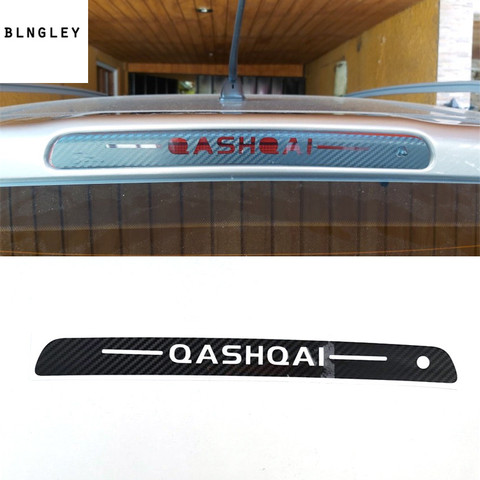 1PC carbon fiber car stickers of High mounted stop lamp High brake lights for 2009-2014 Nissan Qashqai J10 ► Photo 1/1