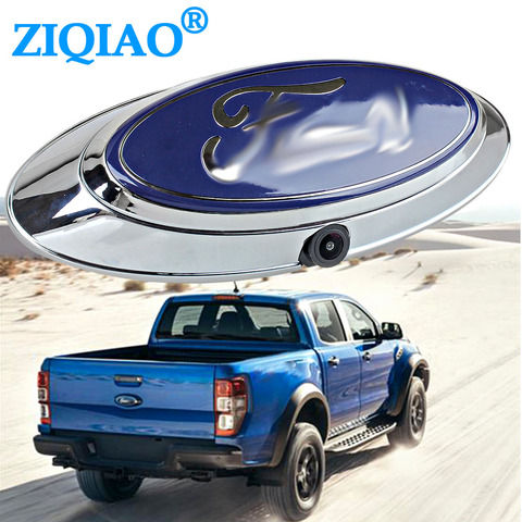 ZIQIAO for Ford Ranger T6 T7 T8 XLT F350 F250 F150 Pickup Flip Logo Edge Explorer Camera Rear View Monitor Kit HS111 ► Photo 1/6