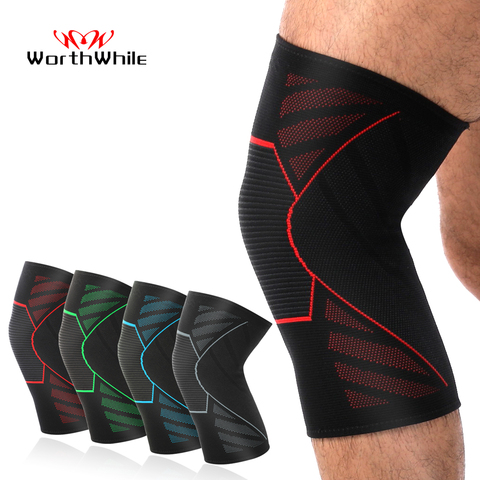 WorthWhile 1 PC Elastic Knee Pads for Sports Gym Fitness Gear Nylon Kneepad Brace Running Knee Protector Volleyball Support ► Photo 1/6