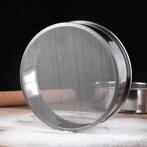 15cm ultra-fine stainless steel sifter flour thickening powder sieve rice sieve kitchen tools baking tool wholesale ► Photo 1/6