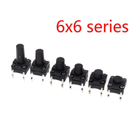 20pcs Waterproof Tact Switch 6X6 switch 4 Pin 6*6*5MM/6MM/7MM/8MM/9MM/10MM ► Photo 1/1