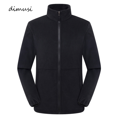 DIMUSI Men's Jackets Casual Men Fleece Softshell Warm Sweatshirts Men Stand Collar Tactical Thermal Hoodies Coats Clothing ► Photo 1/6