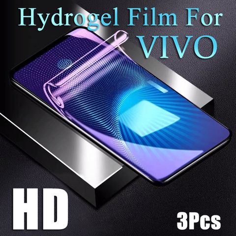film For VIVO X50 X30 Pro Hydrogel Film For VIVO V15 V17 Pro Screen Protector For VIVO NEX 3S X21 Y50 Y91i Y19 2022 soft Film ► Photo 1/6