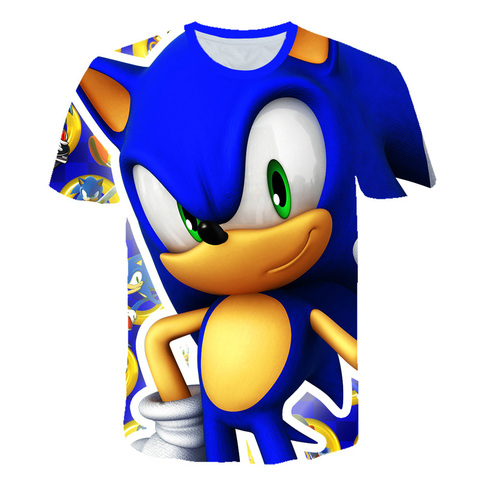 New Sonic Shadow Amy kids boys girls T Shirts