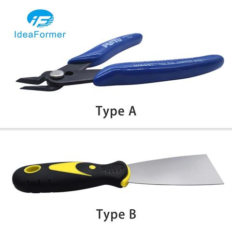 3D Printer Accessories 1pc 3D Printer Tool Handmade 3D Print Removal Tool Diagonal Pliers / Steel Spatula  / tweezers ► Photo 1/5