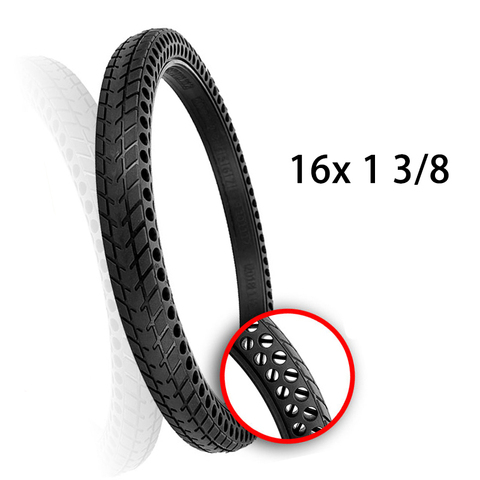 16inch 16*1 3/8 Solid Tire Honeycomb Hole Tyre Solid Bicycle Tyre ► Photo 1/6