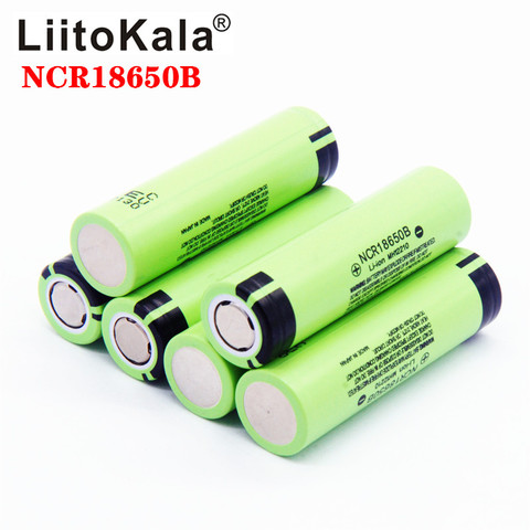 Hot liitokala original NCR18650B 3.7V 3400 mah 18650 3400mah for  rechargeable lithium battery ► Photo 1/6