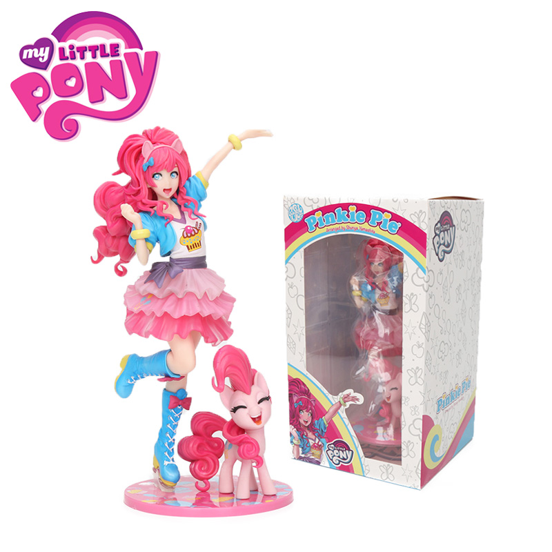 Pink Hair Pony Girl figurine model Pinkie Pie action figure toy model PVC Doll 