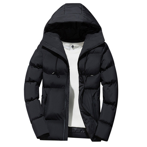 Men's Down Jacket Winter Padded Mens Hooded Short Jackets Padded Hood Thickened Korean Style Down Jacket Men's Coat 2022 Autumn ► Photo 1/6