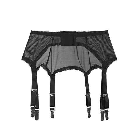 Hot Sale Womens 6 Metal Buckles Straps Garter Belt Sexy Lingerie Suspender Elastic Belt ► Photo 1/6