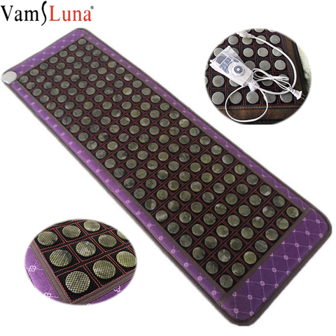 New Far Infrared Heating Pad Natural Jade Tourmaline Mat Electric Hot Stone Heating Mattress Therapy Massage Cushion Jade Mat ► Photo 1/5