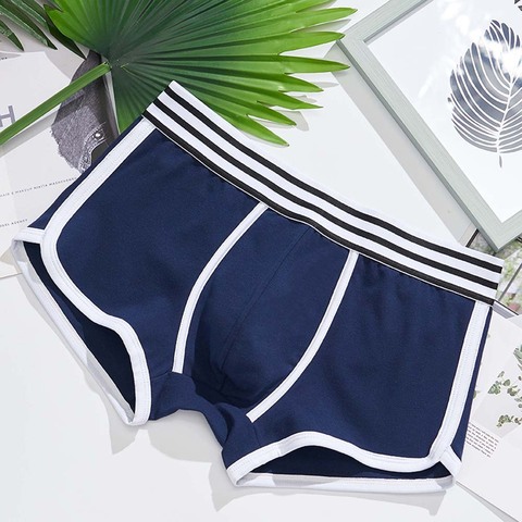 Men Underwear boxer cotton Cuecas Boxers Mens boxer shorts Underwear Low waist U convex pouch Man and breathable underpant ► Photo 1/6