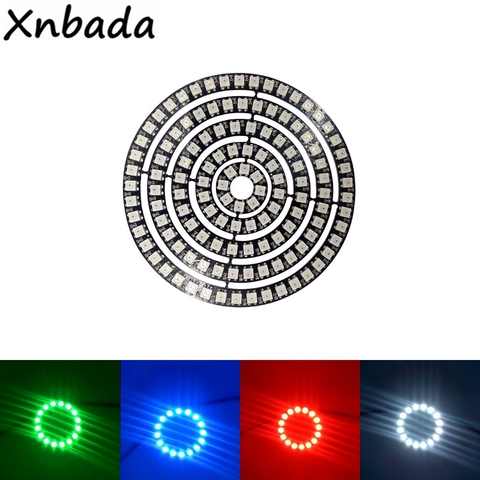 WS2812B Addressable Led Pixel Ring 1/8/16/24/35/45Leds WS2812 5050 RGB Led Diode Ring Color IC Built-in LED ► Photo 1/6