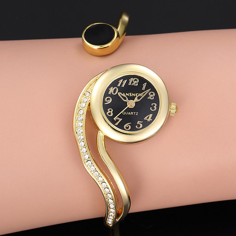 Women's Watches 2022 Luxury Bracelet Watch Gold Silver Dial Small Dial Dress Quartz Wristwatch Gift for Women reloj mujer ► Photo 1/6