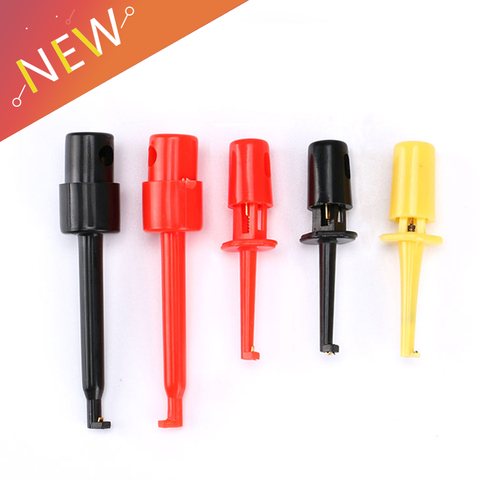 10pcs Mini Single Test Hook Clip Test Probe for Electronic Testing IC Grabber Large Size Round Crocodile Clip Hook Test Clip ► Photo 1/6