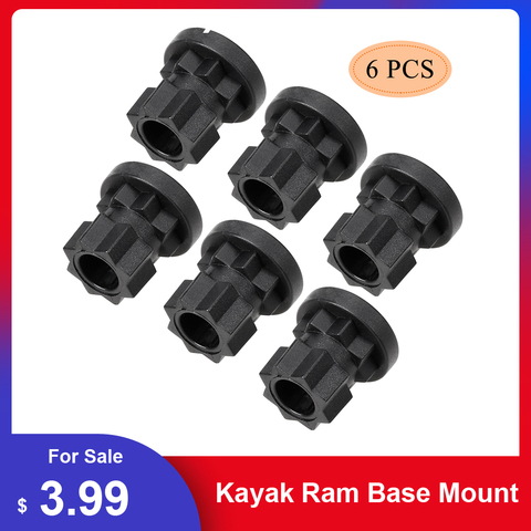 6Pcs Ram Mount Track Mounting Base Track Gear Adapter Kayak Track Mount for Boat Fishing Rod Kayak Track Mount Kayak Accessories ► Photo 1/6