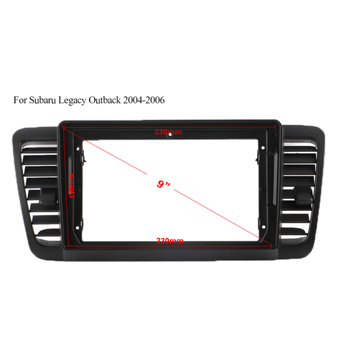 ABS Plastic Trim Fascia Frame For Subaru Legacy Outback 2004-2006 Refit Car Android Radio Navigation DVD Mounting Dashboard ► Photo 1/4