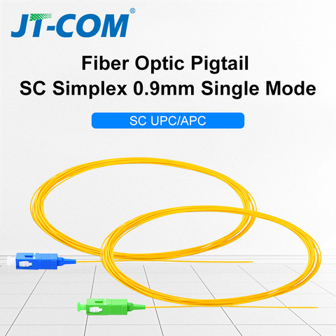 20/50/100/200PCS  SC APC Fiber Optic Pigtail Simplex 0.9mm 9/125 Single Mode 1 core SC UPC Optical Fiber Pigtail 1.5M ► Photo 1/6