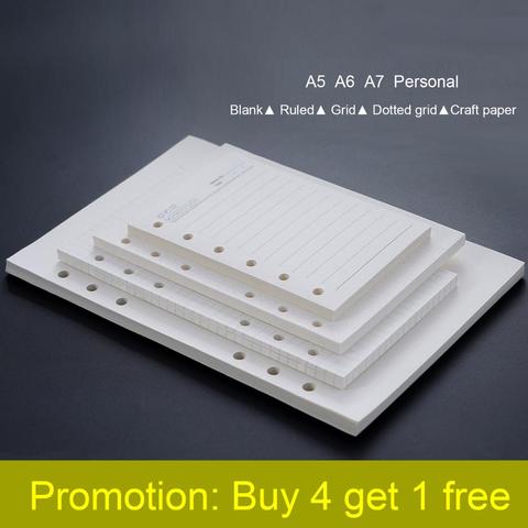 High Quality Ring Binder Notebook A5 Personal A6 A7 Insert Refills