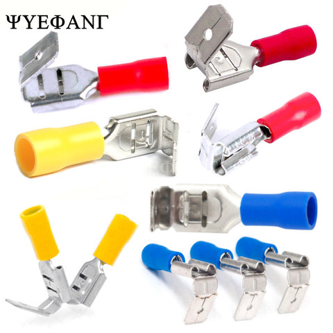 10PCS/Lot PBDD Terminals Series Blue Yellow Red Piggy Back Disconnector Cable Connector Wire Terminals Pre-insulating Terminals ► Photo 1/3