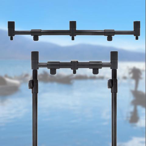 Aluminum Alloy Reservoir Folding 3 Head Fishing Rod Holder Retractable Fishing Rod Buzz Bar Pole Stand Fish Tool Accessories ► Photo 1/6